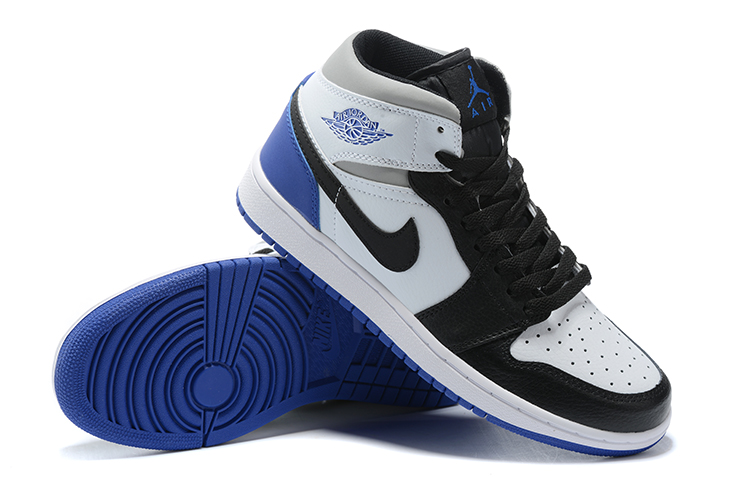 2020 Original Air Jordan 1 Black White Blue